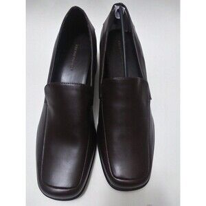 Predictions Brown Heeled Slip Ons Size 8.5 Wide